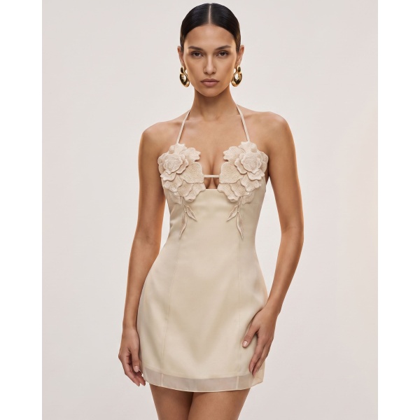 JW PEI Flower Embroidered Mini Dress