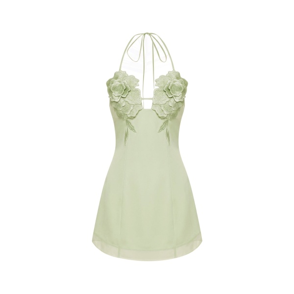 JW PEI Flower Embroidered Mini Dress