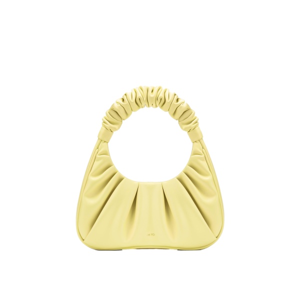 JW PEI Gabbi Ruched Hobo Handbag in Light Yellow