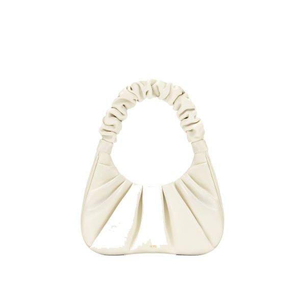 JW PEI Gabbi Ruched Hobo Handbag in White