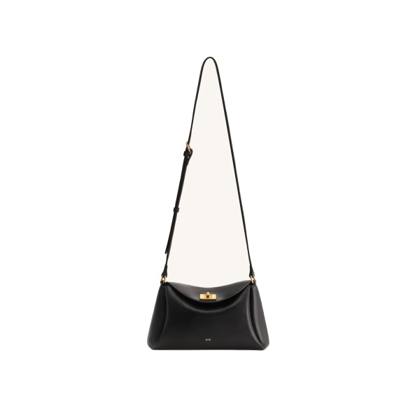 JW PEI Greta Twist-Lock Crossbody Bag in Black