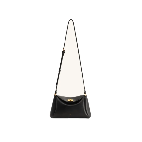 JW PEI Greta Twist-Lock Crossbody Bag in Black