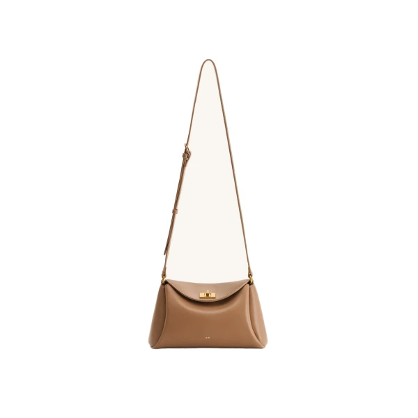 JW PEI Greta Twist-Lock Crossbody Bag in Brown