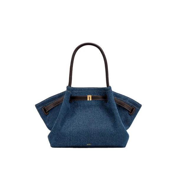 JW PEI Hana Medium Denim Tote Bag in Blue Denim