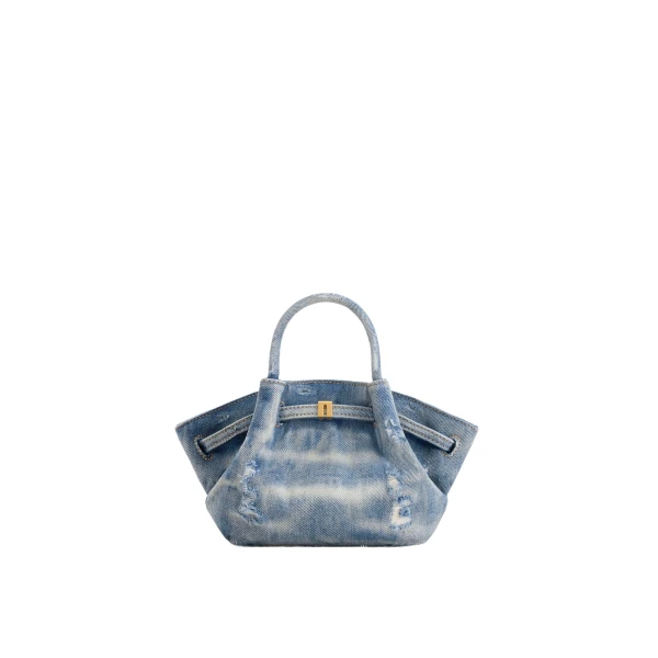 JW PEI Hana Mini Denim Tote Bag in Blue