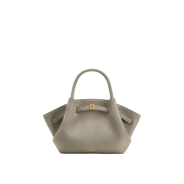 JW PEI Hana Mini Faux Suede Tote Bag in Gray