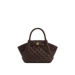 JW PEI Hana Mini Tote Bag in Dark Chocolate Brown