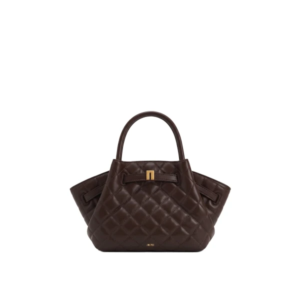 JW PEI Hana Mini Tote Bag in Dark Chocolate Brown