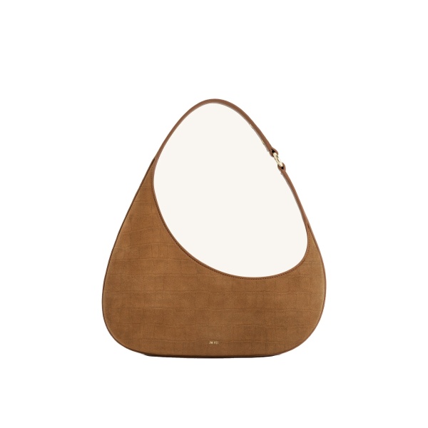 JW PEI Harlee Faux Suede Embossed Shoulder Bag in Brown