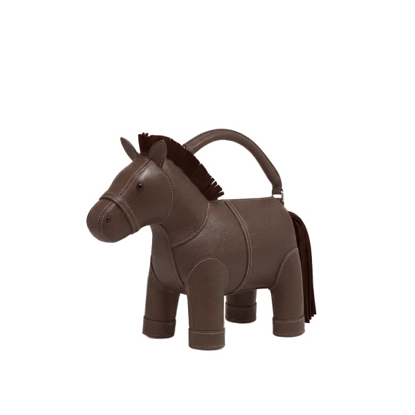 JW PEI Harper Horse Top Handle Bag in Dark Brown