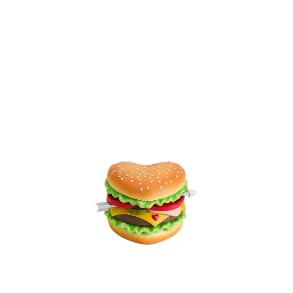 JW PEI Heart Burger Novelty Clutch Bag in Multicolor