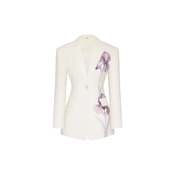 JW PEI Iris Embroidery Hourglass Blazer