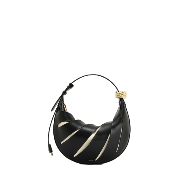 JW PEI Jana Hollow Out Shoulder Bag in Black