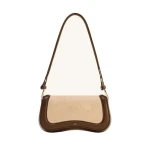 JW PEI Joy Faux Suede Shoulder Bag in Khaki Brown