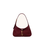 JW PEI Juliette Faux Suede Key Charm East-West Shoulder Bag in Burgundy