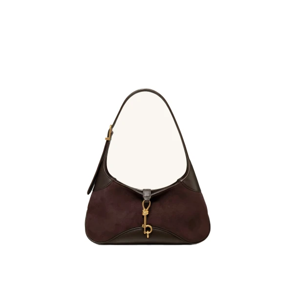 JW PEI Juliette Key Charm East-West Shoulder Bag in Dark Brown