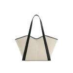JW PEI Kiana Large Capacity Tote Bag in Black Canvas