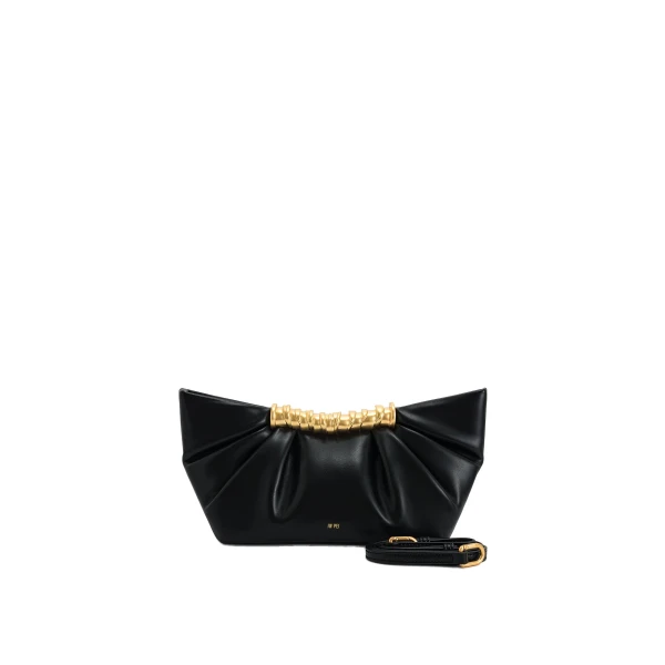 JW PEI Leia Pleated Clutch in Black