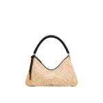 JW PEI Lorena Faux Straw Shoulder Bag in Brown