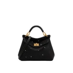 JW PEI Lucia Classic Artificial Crystal Top Handle Bag in Black