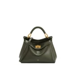 JW PEI Lucia Classic Top Handle Bag in Dark Olive Green