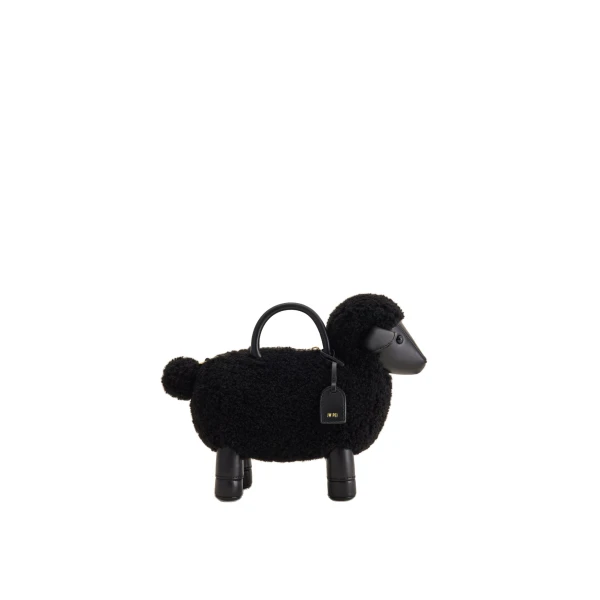 JW PEI Luna Sheep Top Handle Bag in Black