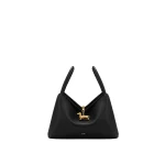 JW PEI Maelle Dachshund Charm Double Handle Bag in Black | Shoulder & Crossbody Bags | Coveti JW PEI Maelle Dachshund Charm Double Handle Bag in Black