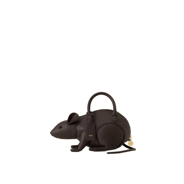 JW PEI Mia Mouse Top Handle Bag in Dark Brown