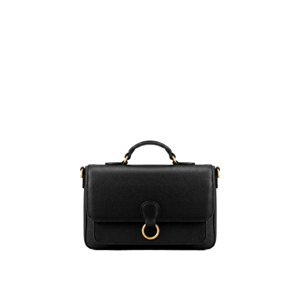 JW PEI Mirelle Pebbled Top Handle Satchel in Black