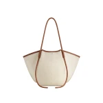 JW PEI Nala Wide Tote Bag in Brown Canvas