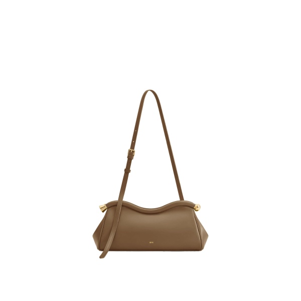 JW PEI Naomi Curved Shoulder Bag in Tea Brown