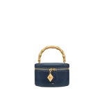JW PEI Natalie Metal Geometric Pendant Handle Bag in Navy