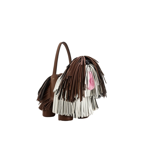 JW PEI Nita Puppy Shape Handbag in Caramel Brown