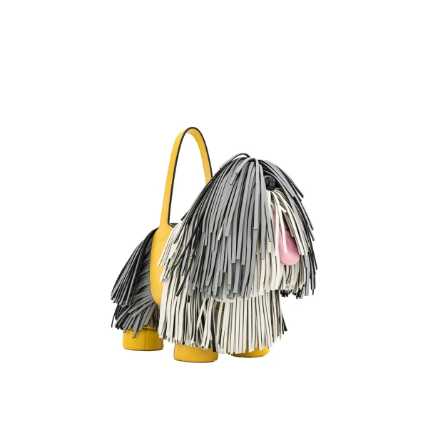 Nita Puppy Shape Handbag in Gray