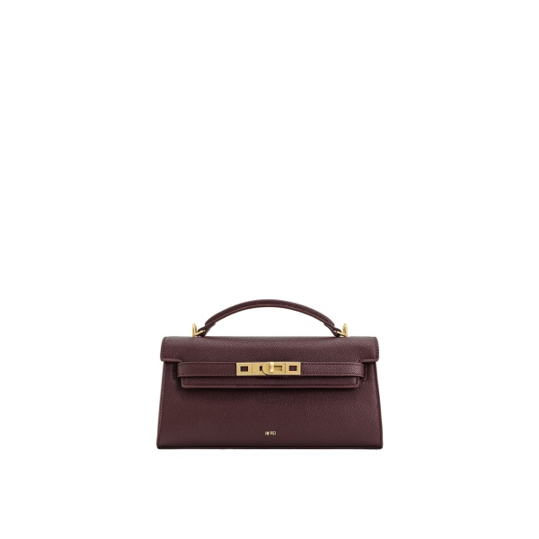 JW PEI Noor Top Handle Bag in Deep Burgundy