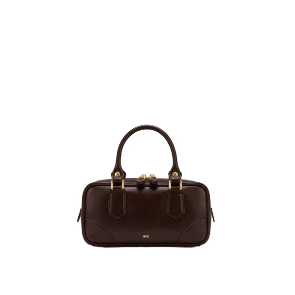 JW PEI Odette Boston Top Handle Bag in Dark Brown