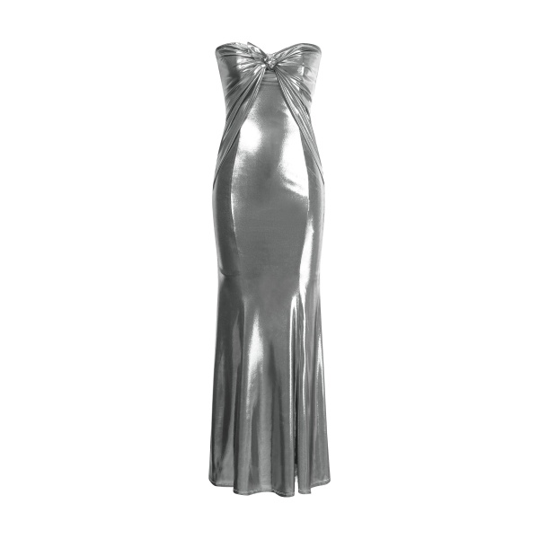 JW PEI Olivia Silver Maxi Tube Dress