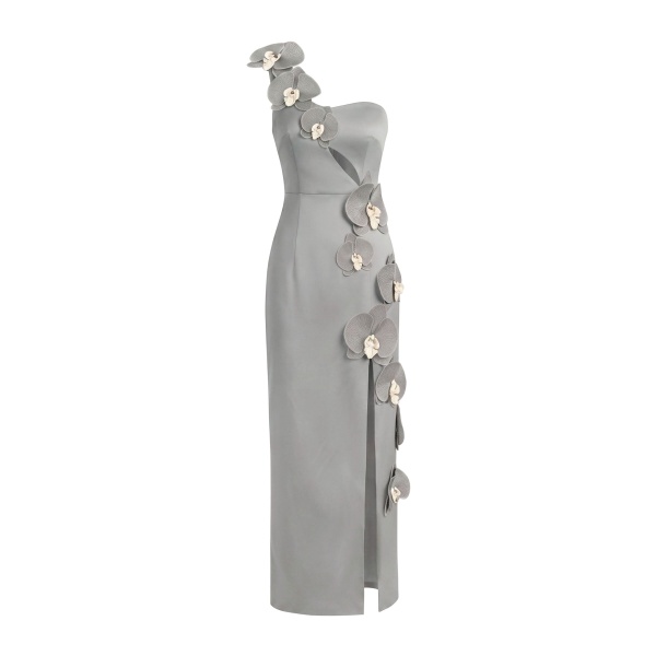 JW PEI Orchid Embellished Cutout Slit Maxi Dress