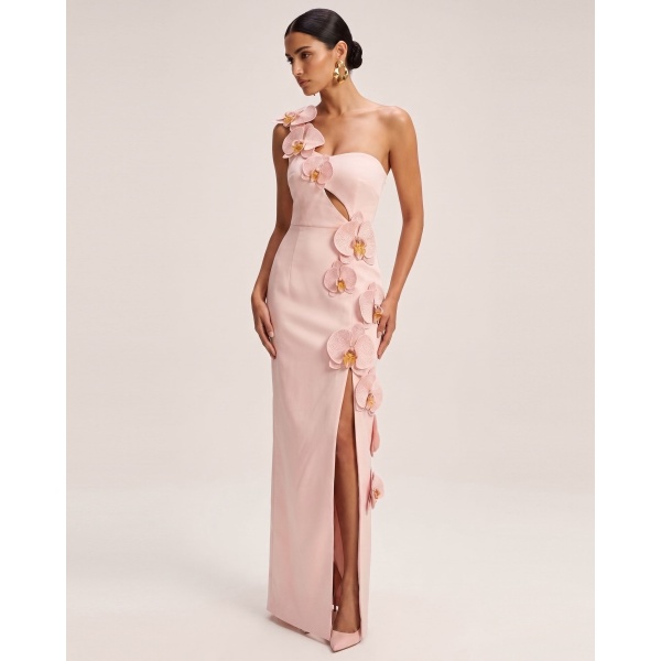 JW PEI Orchid Embellished Cutout Slit Maxi Dress