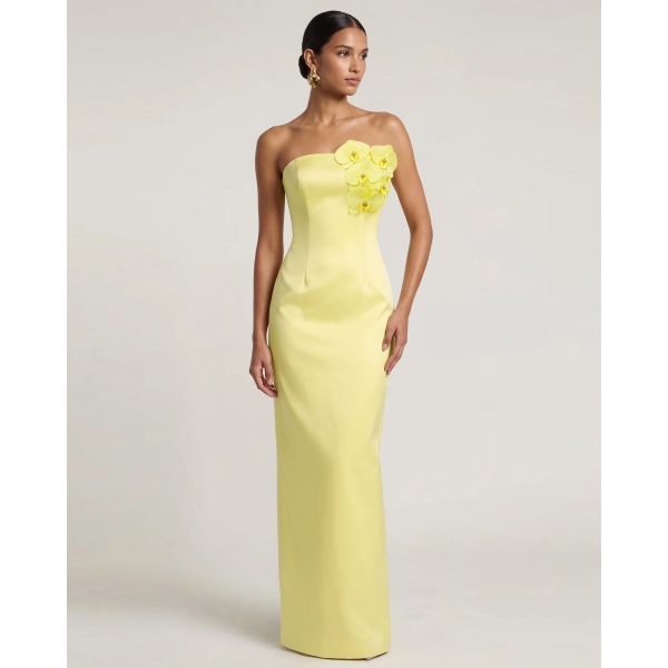 JW PEI Orchid Embellished Strapless Maxi Dress
