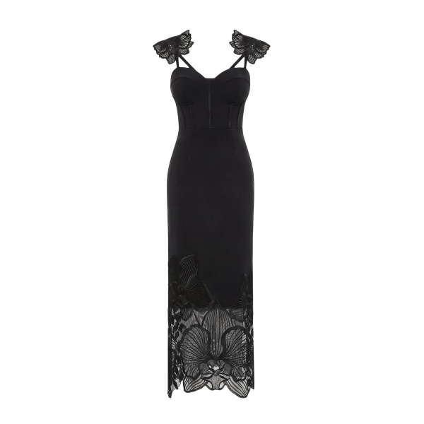 JW PEI Orchid Embroidered Corset Dress