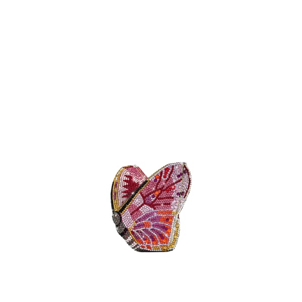 JW PEI Paisley Crystal Butterfly Clutch in Multicolor