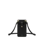 JW PEI Quinn Phone Bag in Black Grained Vegan Leather | Mini Bags | Coveti JW PEI Quinn Phone Bag in Black Grained Vegan Leather