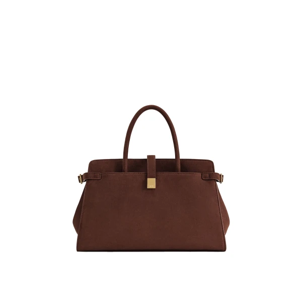 JW PEI Saige Faux Suede Tote Bag in Brown
