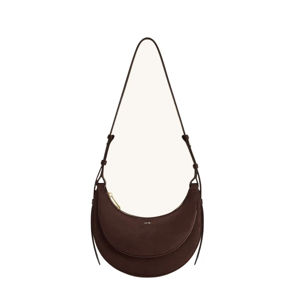 JW PEI Sharon Faux Suede Crossbody Bag in Coffee Brown