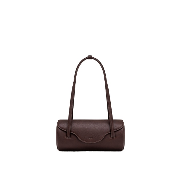JW PEI Solenne Barrel Shoulder Bag in Dark Brown