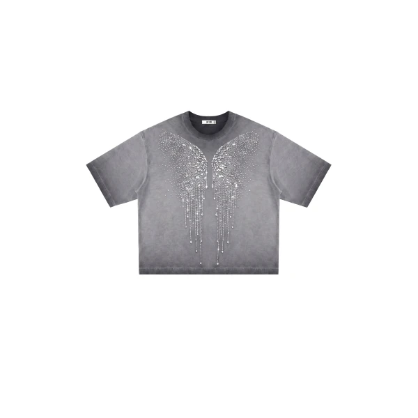JW PEI The Angelic Dripping Crystal Wings Tee