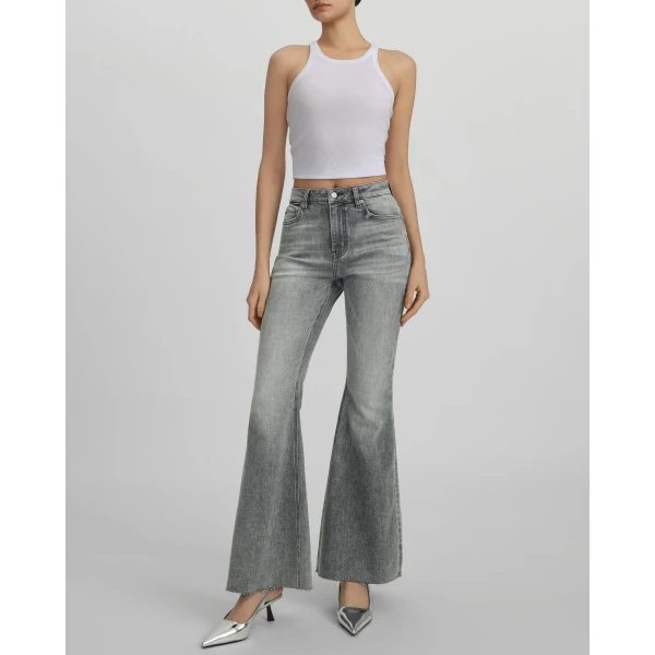 The Boogie Child Fray Jeans in Smoke and Mirrors