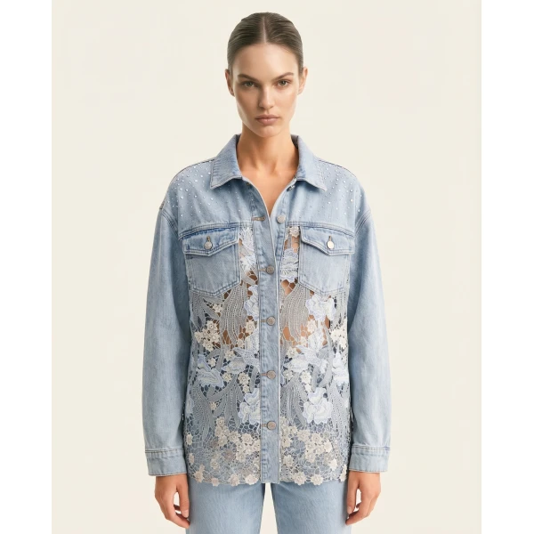 The Double Agent Denim Shirt in Light Blue