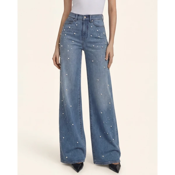The Mermaid Shimmer Pearl Jeans in Dancing in The Moonlight